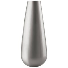 Buba Vase in Metallized Silver Polyethylene by Euro3Plast Department for Plust