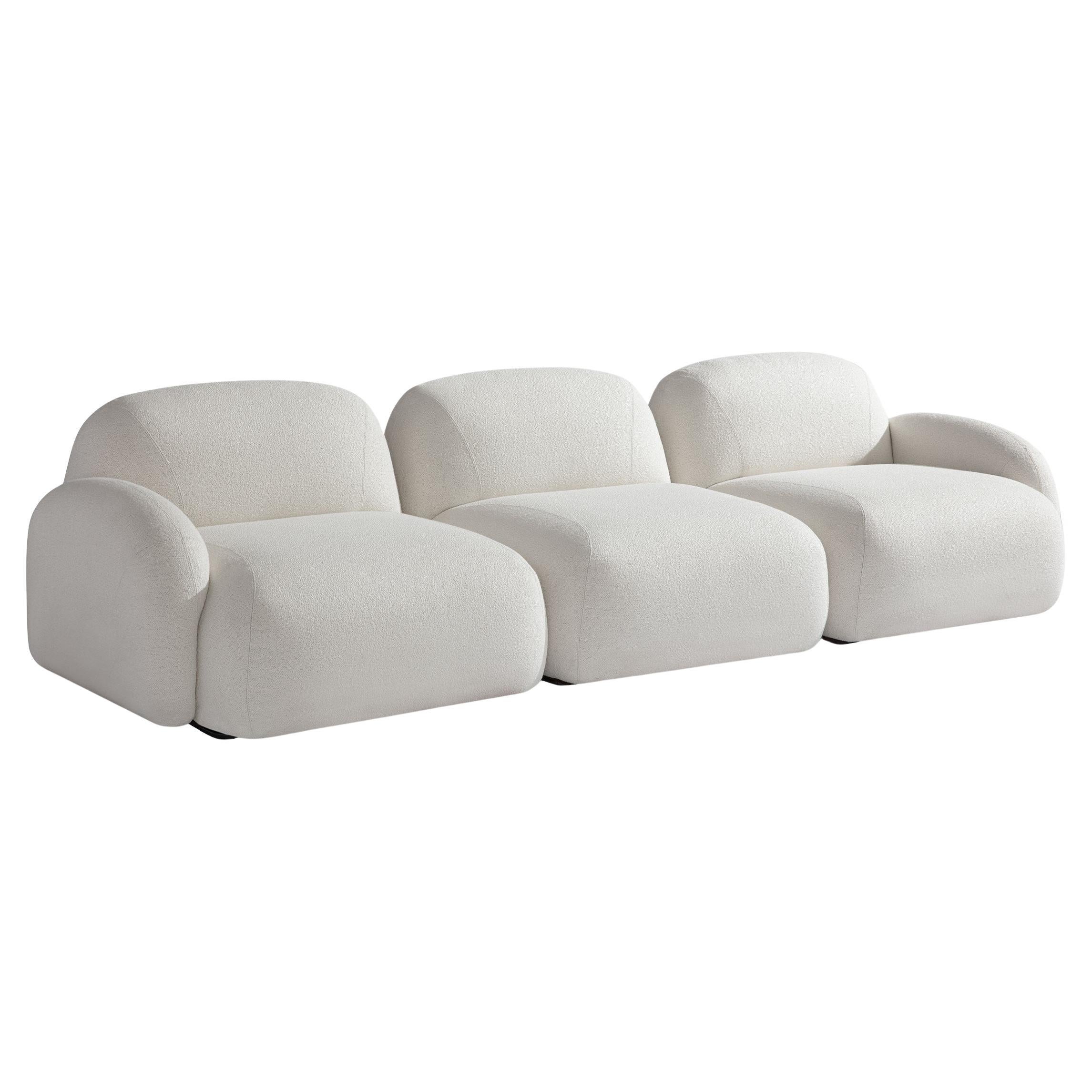 Bubble 3P Light Carpanese Home Italia Three Seater Sofa