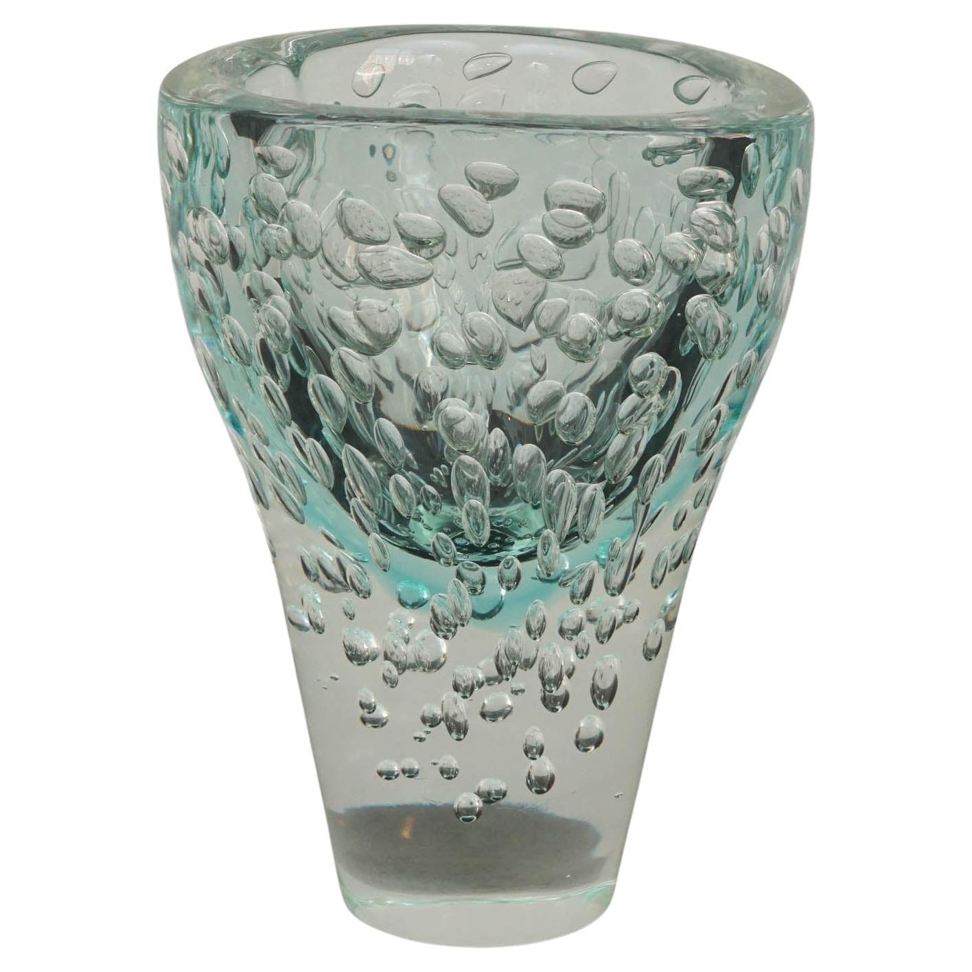 Jarrón de cristal de Murano Bubble Acqua