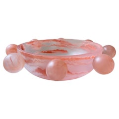  Bubble Bowl in Light Pink Resin by Paola Valle