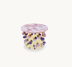 Bubble Cherry Blossom Rock Crystal Cocktail Table by Phoenix