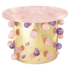 Bubble Cherry Blossom Rock Crystal Cocktail Table by Phoenix
