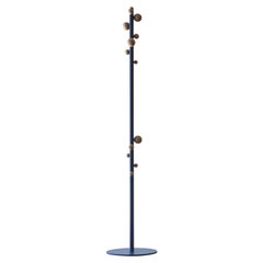 Bubble Clothes Stand in Black Aniline Structure, by Skrivo