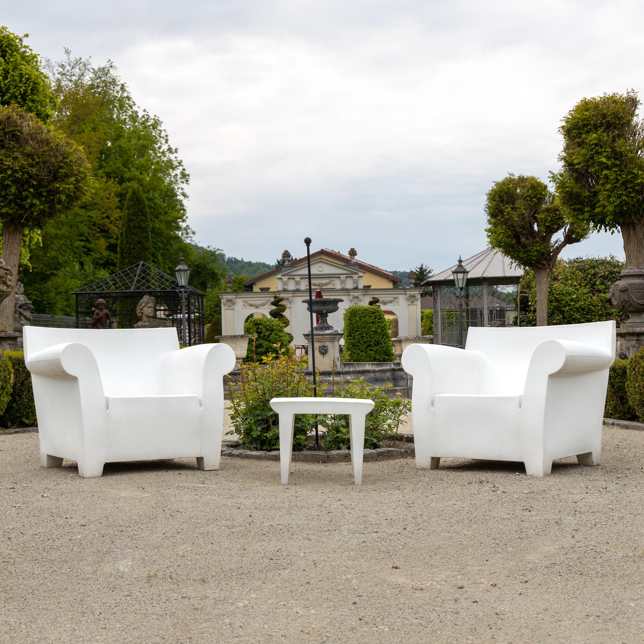 “Bubble Club” Outdoor Seating Set by Philippe Starck for Kartell In Good Condition For Sale In Greding, DE