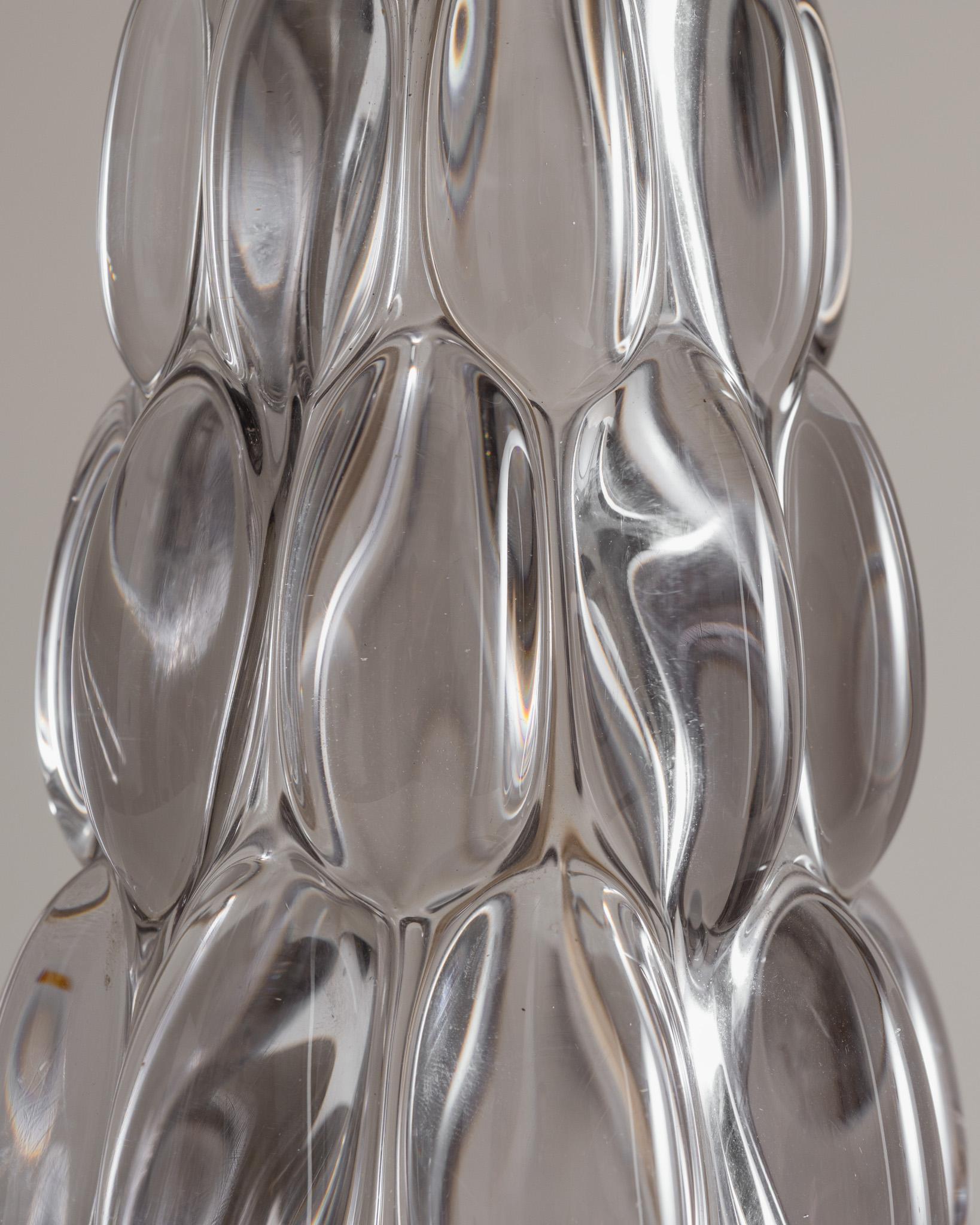 Mid-Century Modern Bubble Crystal Lamp, 1960s For Sale