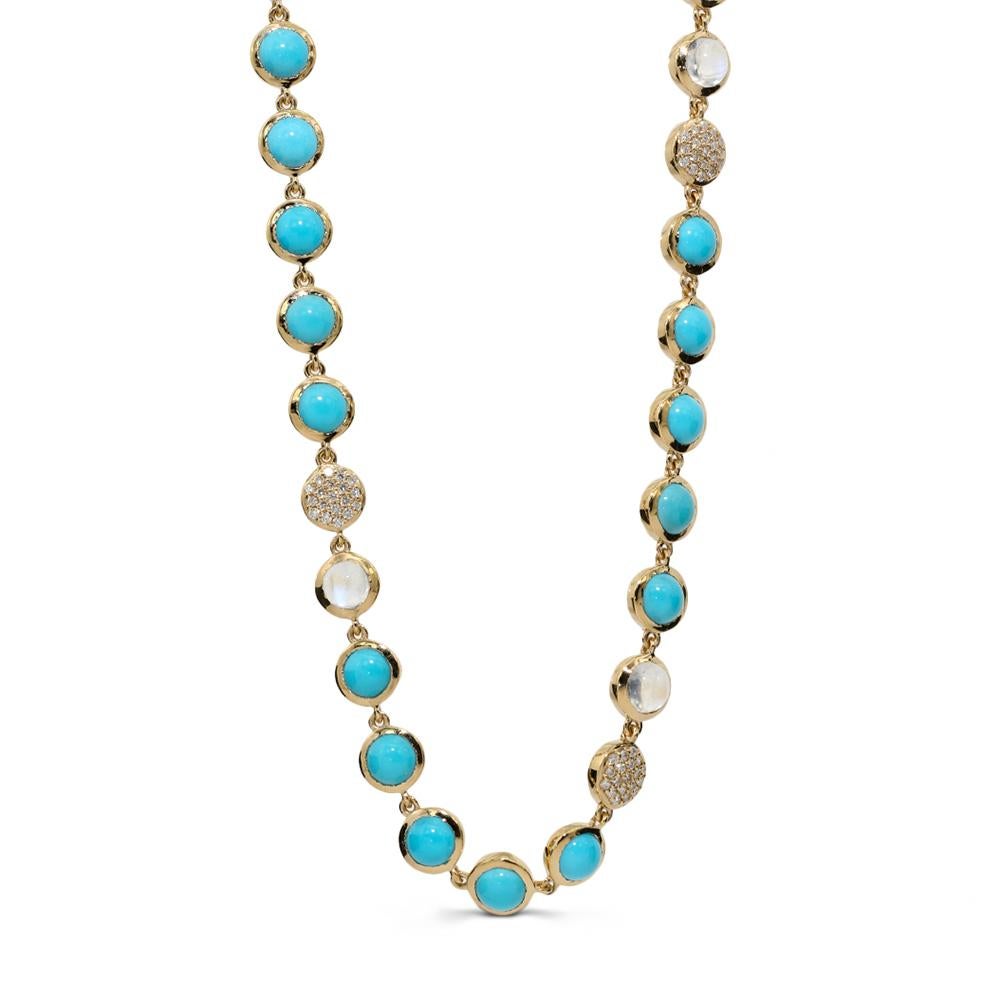 turquoise bubble necklace