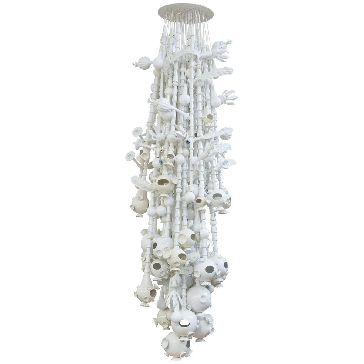 Bubble Flowers Giant Chandelier by Roberto Cambi