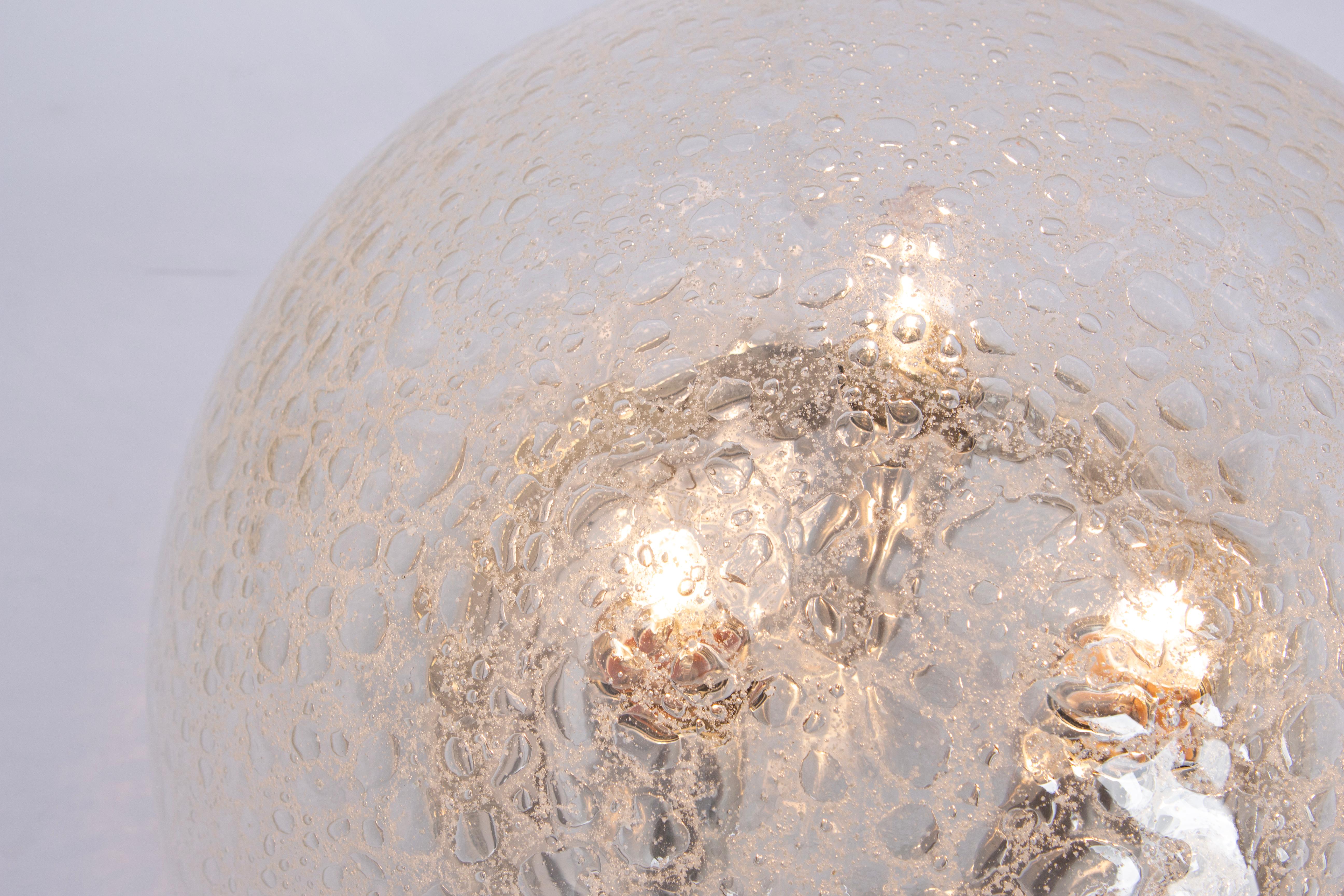 Fin du 20e siècle Lampe encastrée Bubble par Doria, Allemagne, 1970 en vente