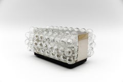 Bubble Glass and Chrome Sconce or Wall Lamp by Limburg, 1960s Germany