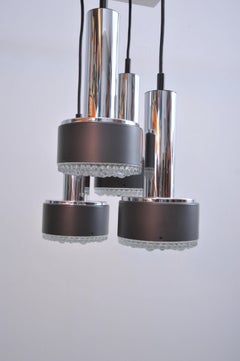 Bubble Glass Cascade Pendant Lamp by Staff (1960s)