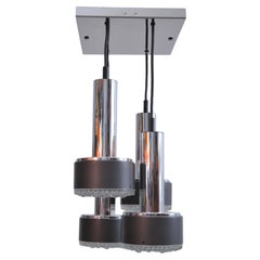 Bubble Glass Cascade Pendant Lamp by Staff (1960s)