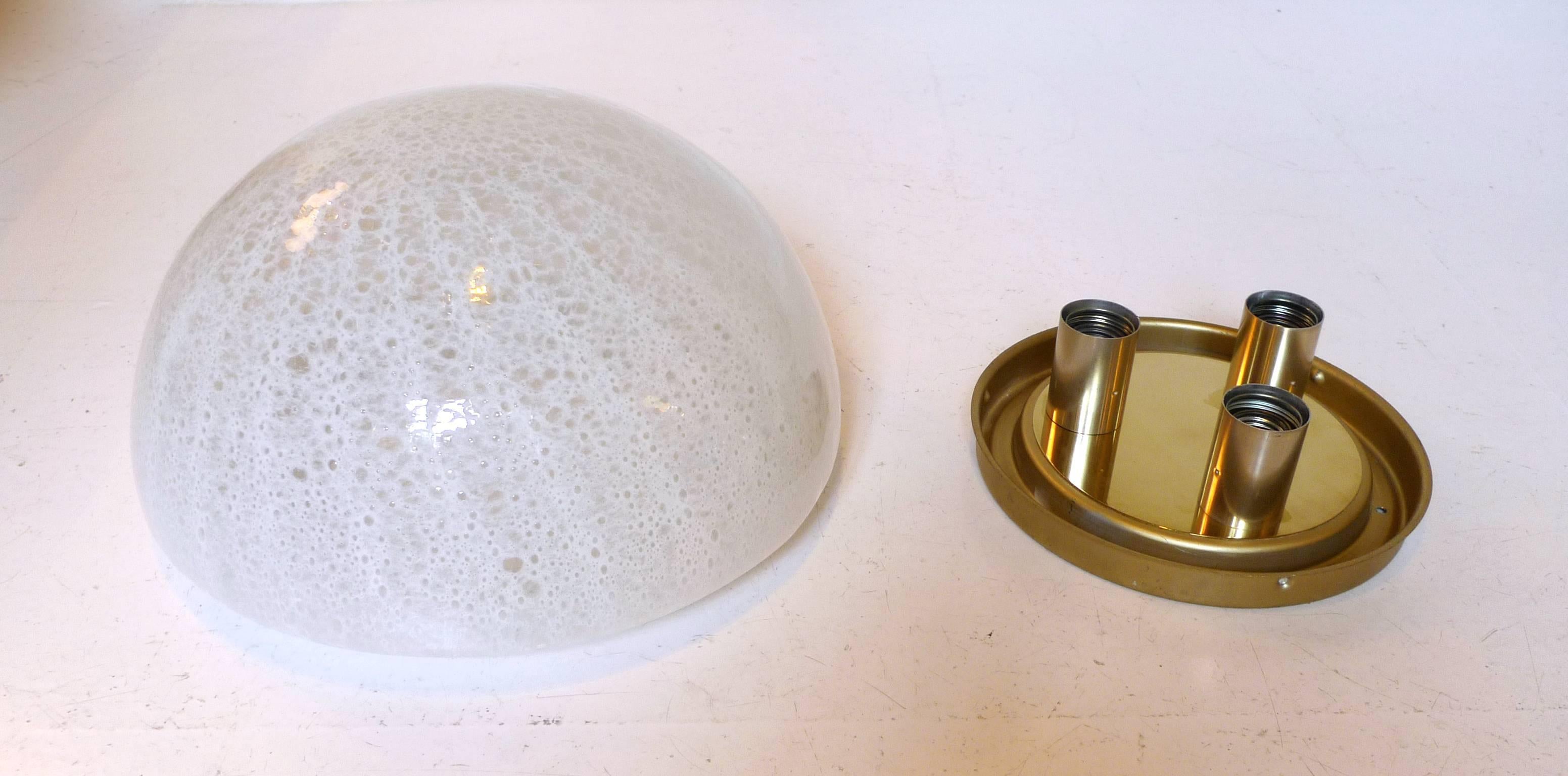 Bubble Glass Ceiling Lamp from Doria Leuchten, Germany, 1970s For Sale 4