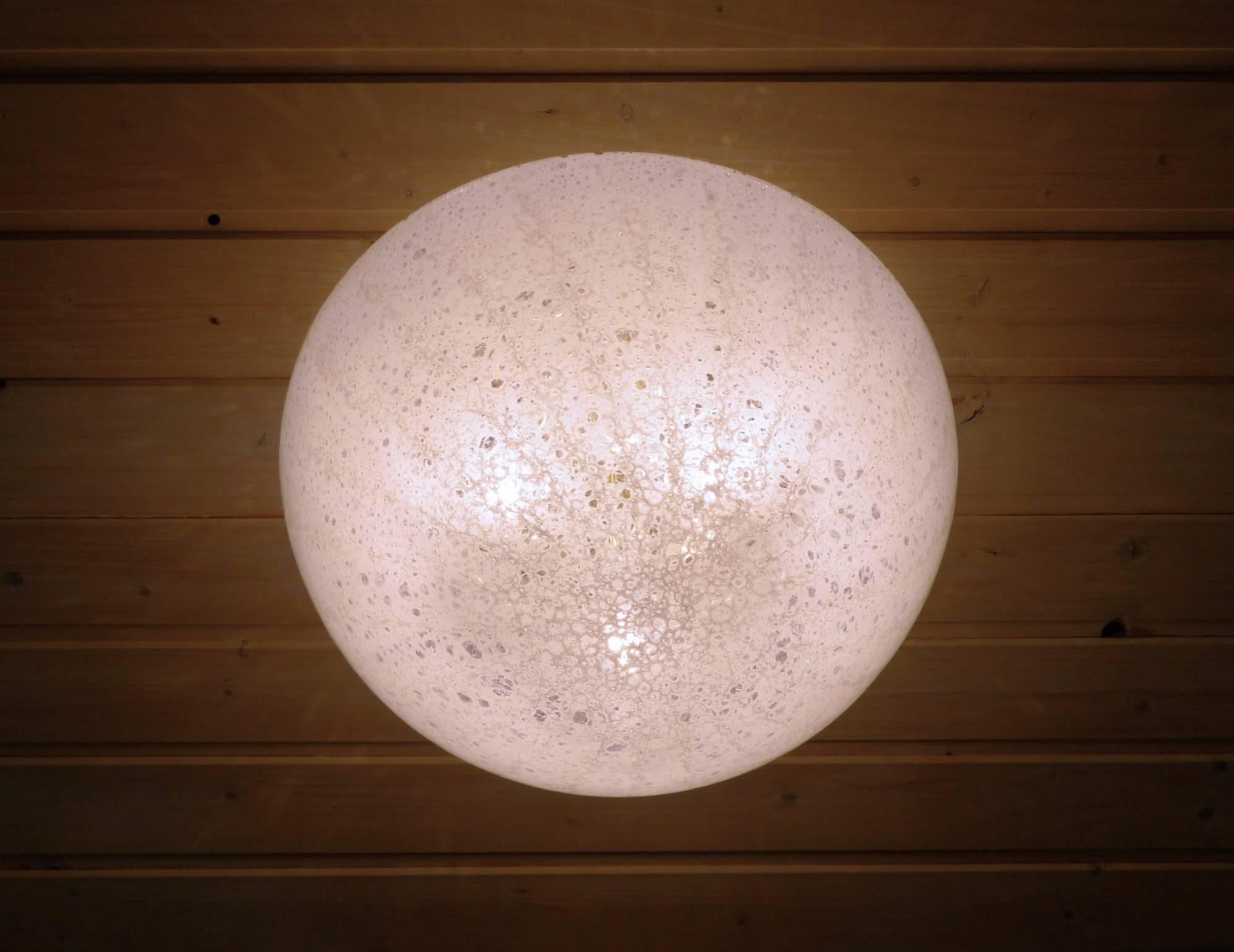Bubble Glass Ceiling Lamp from Doria Leuchten, Germany, 1970s For Sale 1