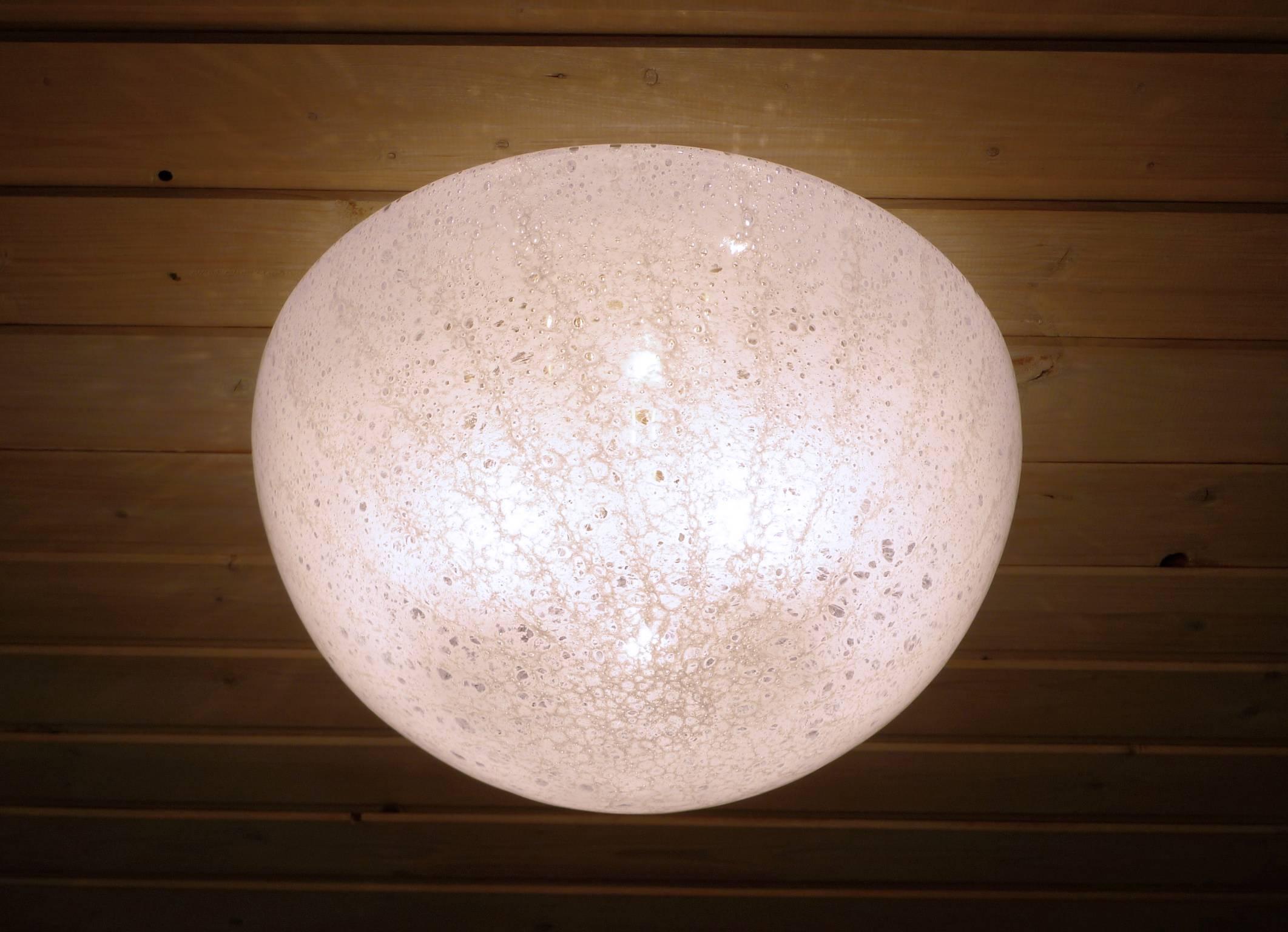 Bubble Glass Ceiling Lamp from Doria Leuchten, Germany, 1970s For Sale 2