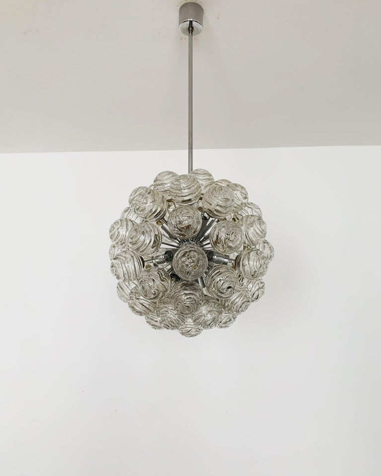 Bubble Glass Chandelier by Doria For Sale at 1stDibs