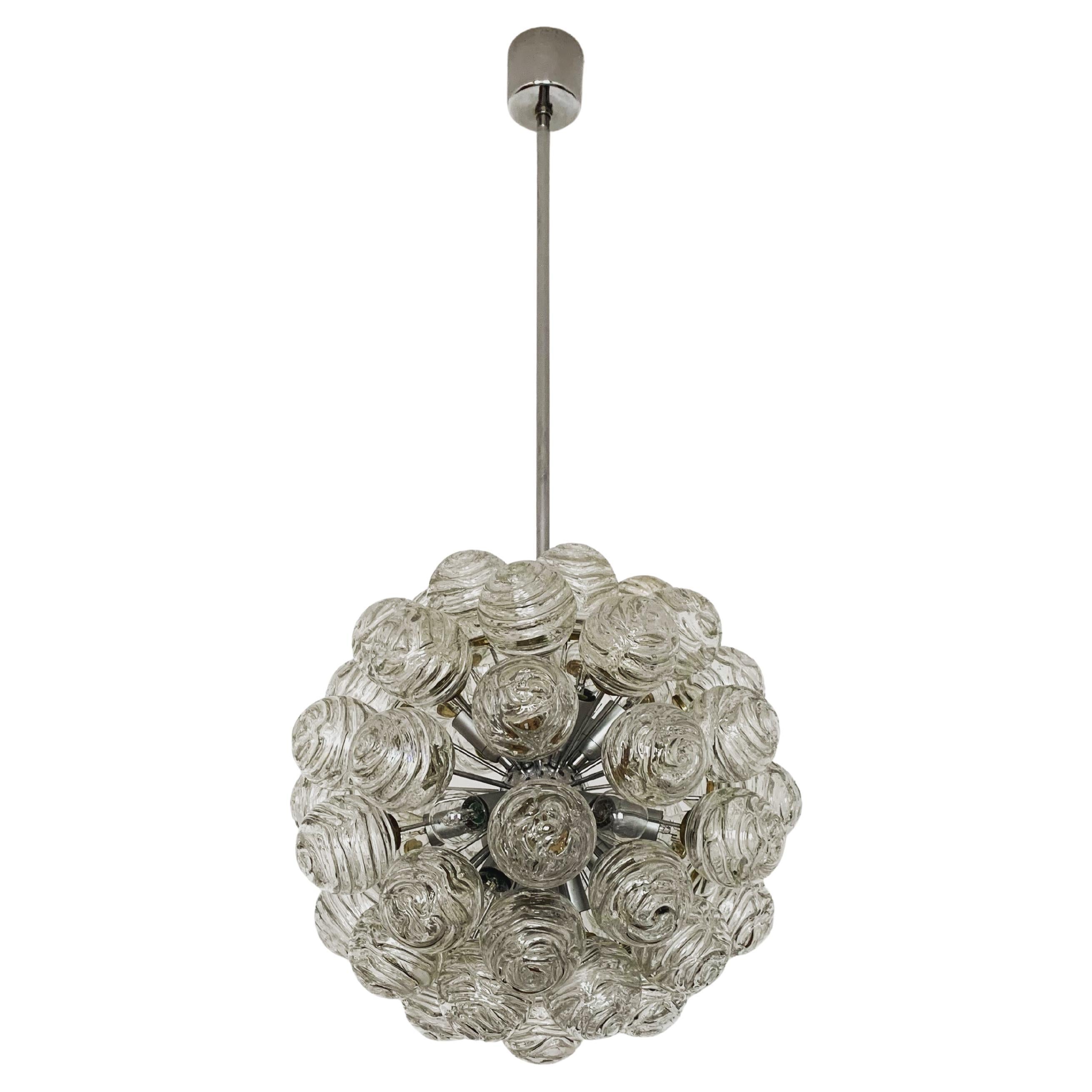 Bubble Glass Chandelier by Doria