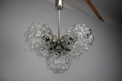 Bubble Glass Chandelier by Kamenický Šenov, Czechoslovakia, 1970s