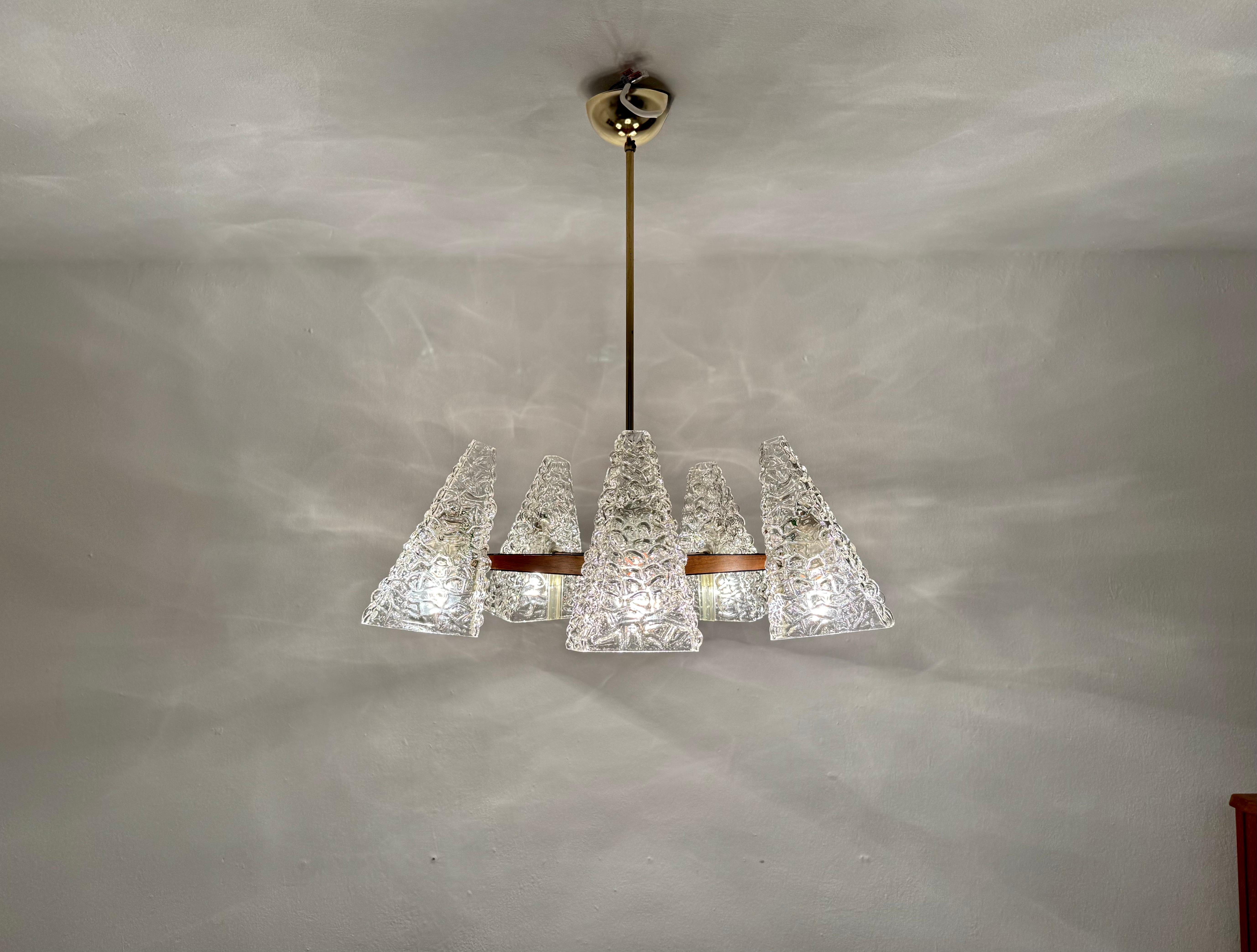 Lustre en verre bullé de Rupert Nikoll en vente 5