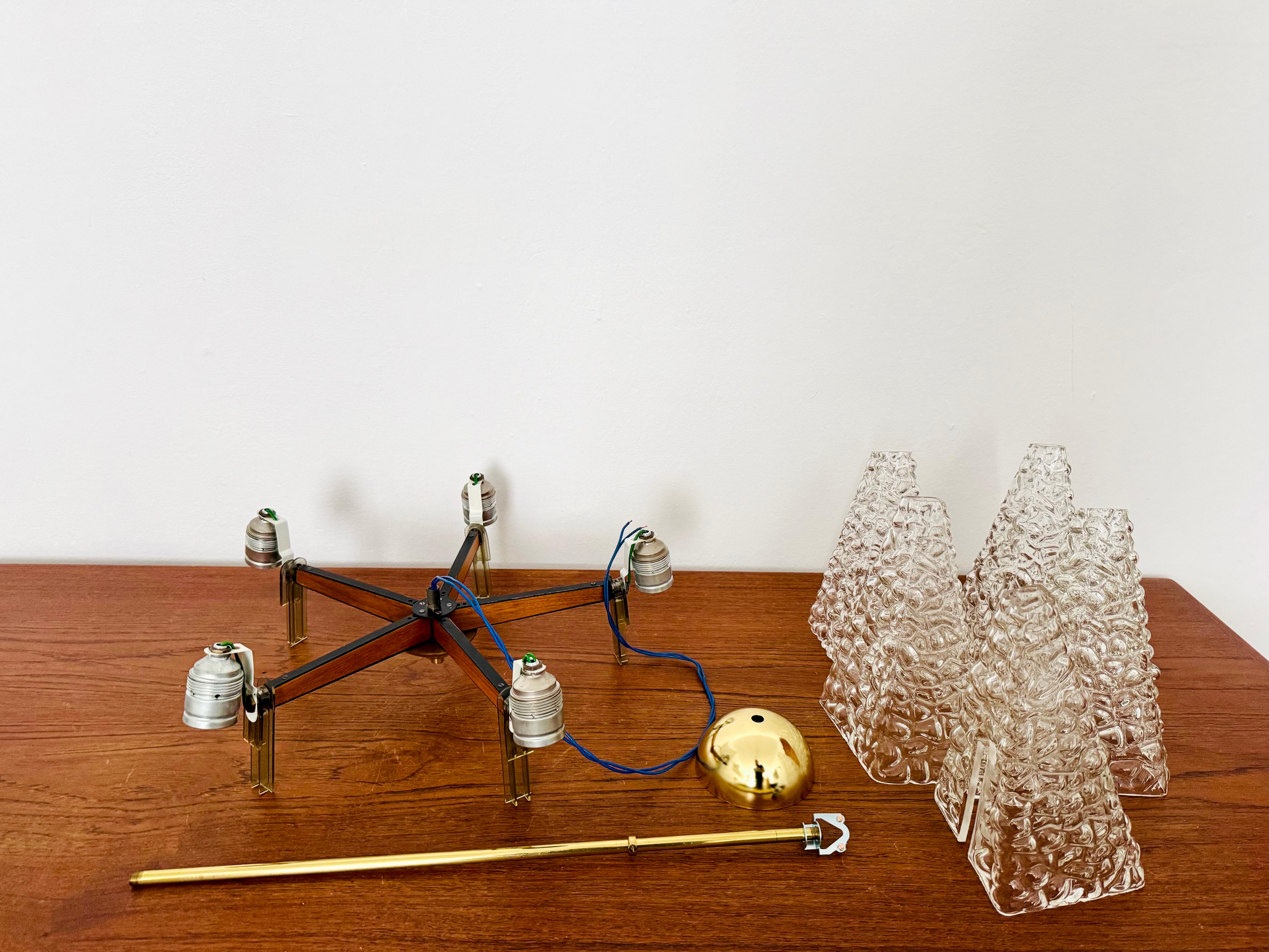 Lustre en verre bullé de Rupert Nikoll en vente 7