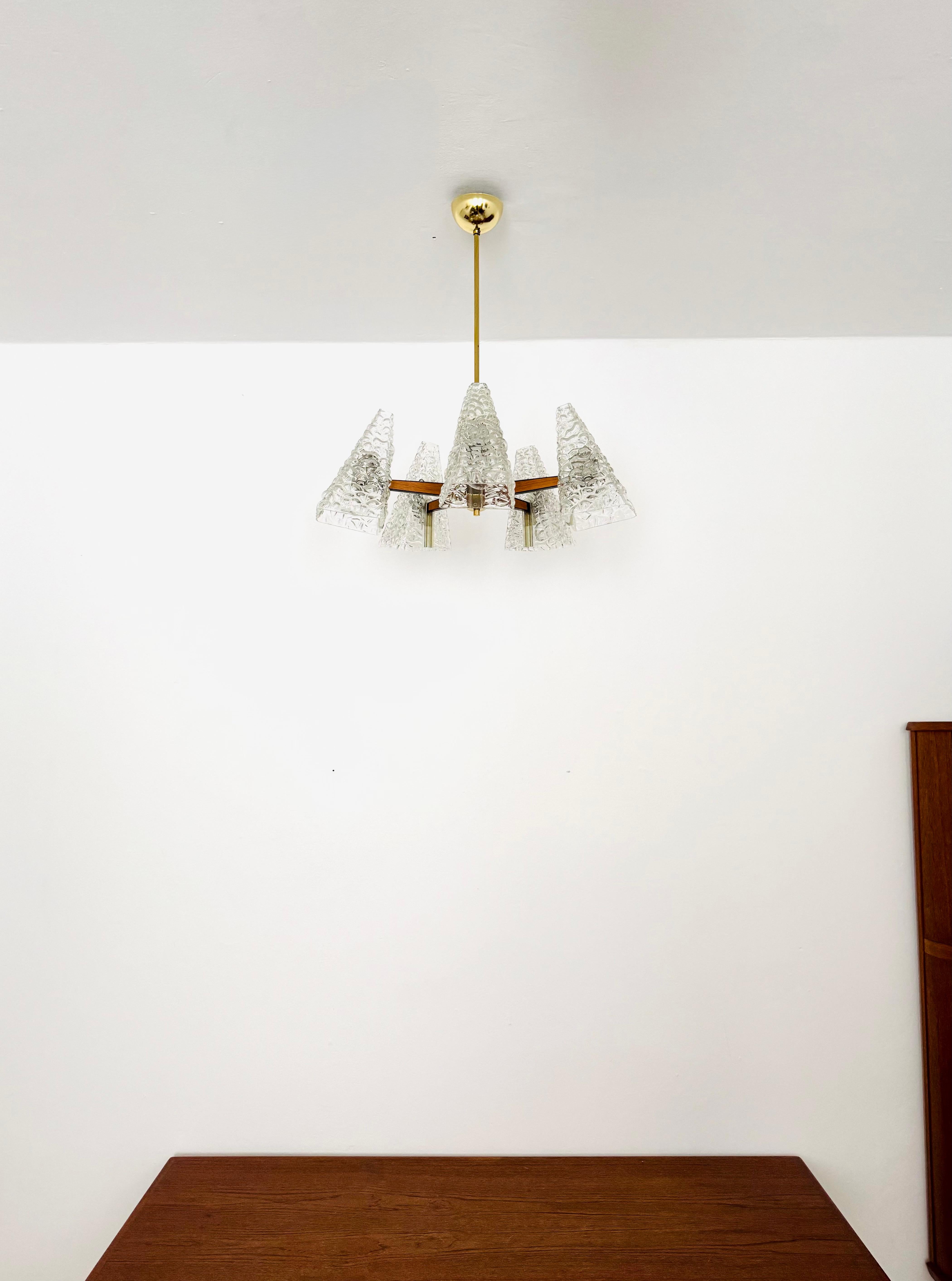 Lustre en verre bullé de Rupert Nikoll Bon état - En vente à München, DE