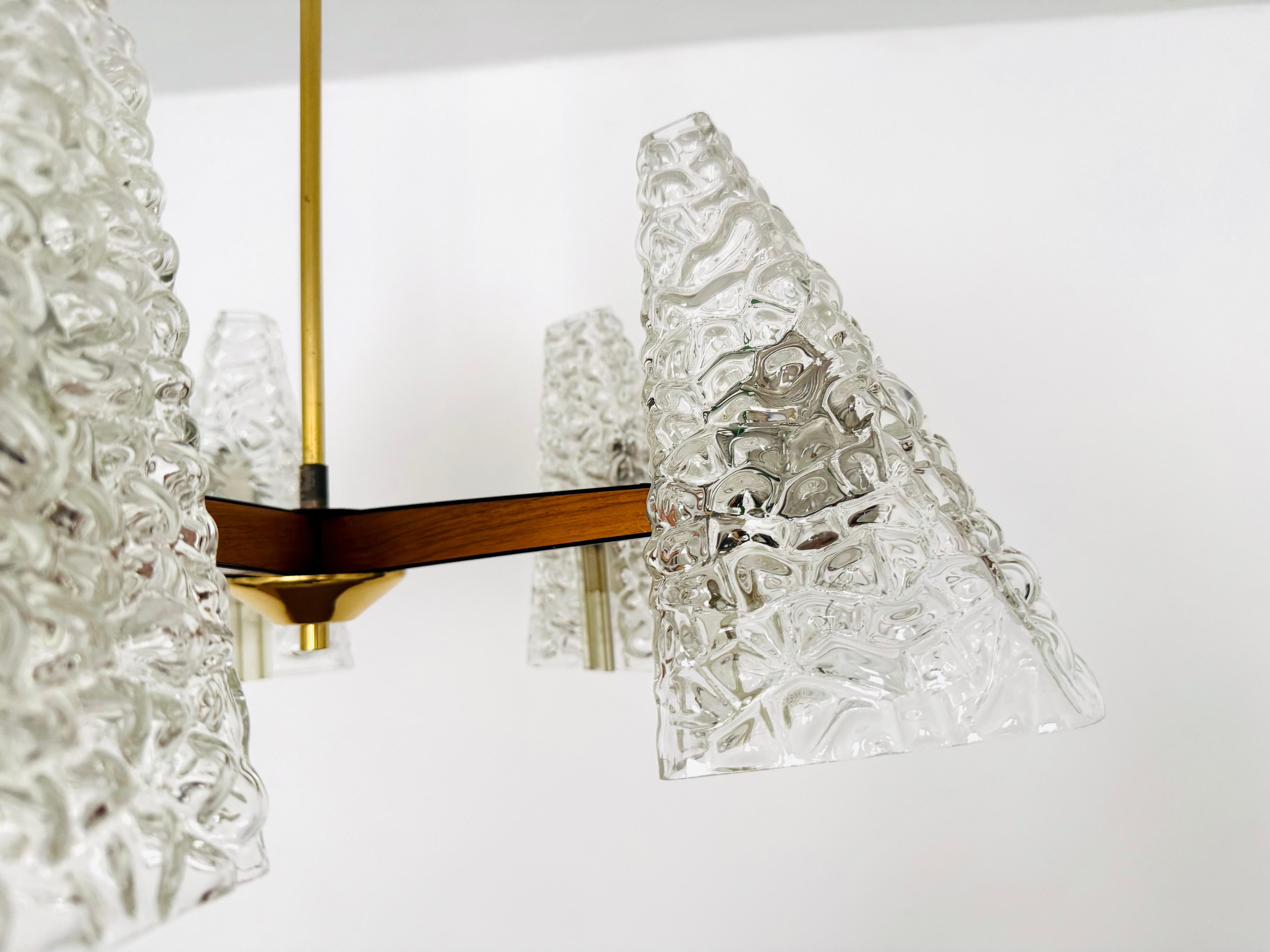 Lustre en verre bullé de Rupert Nikoll en vente 1