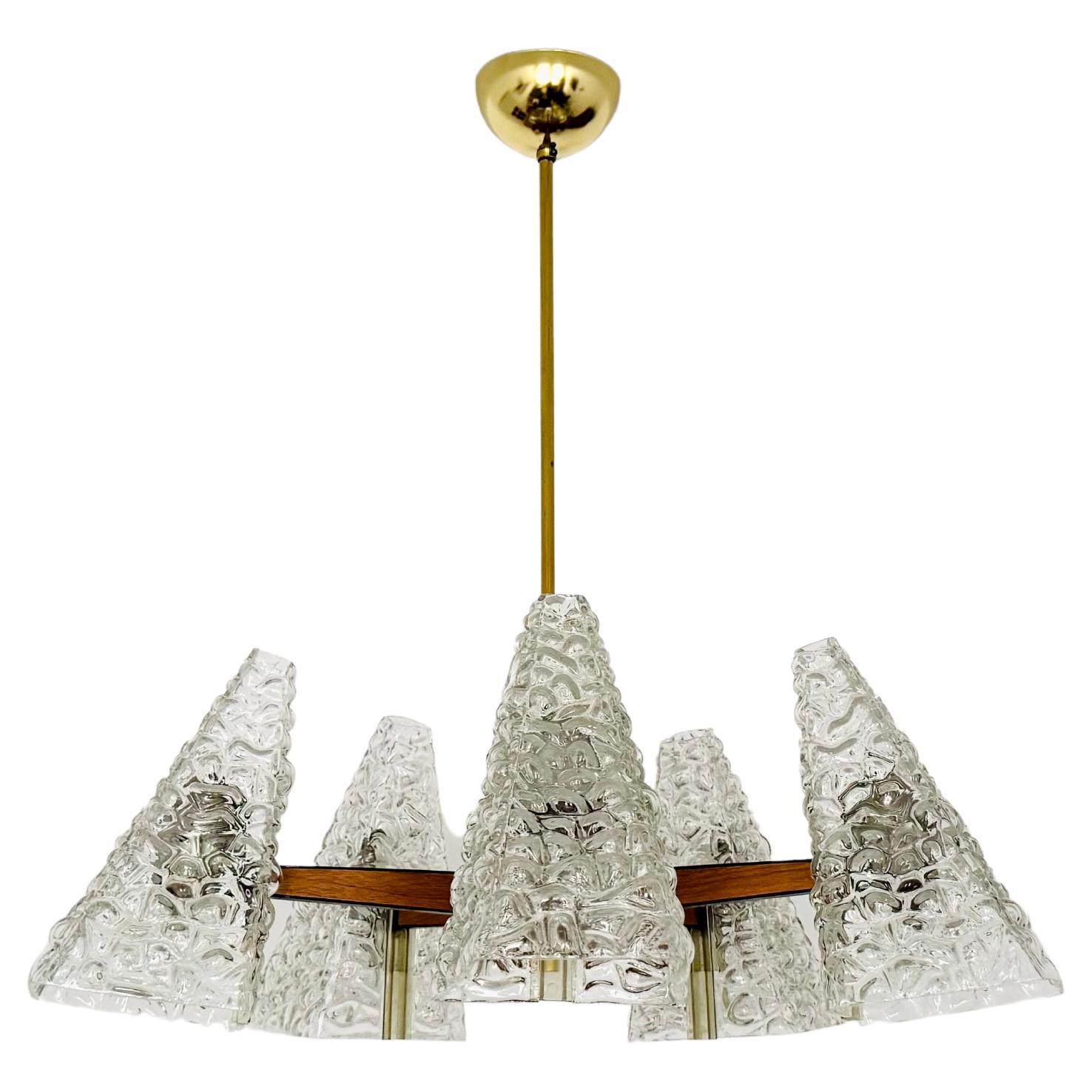 Lustre en verre bullé de Rupert Nikoll en vente