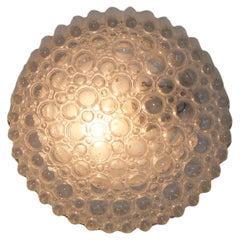Bubble Glass Flush Mount by Glashütte Limburg, Germany, 1960s