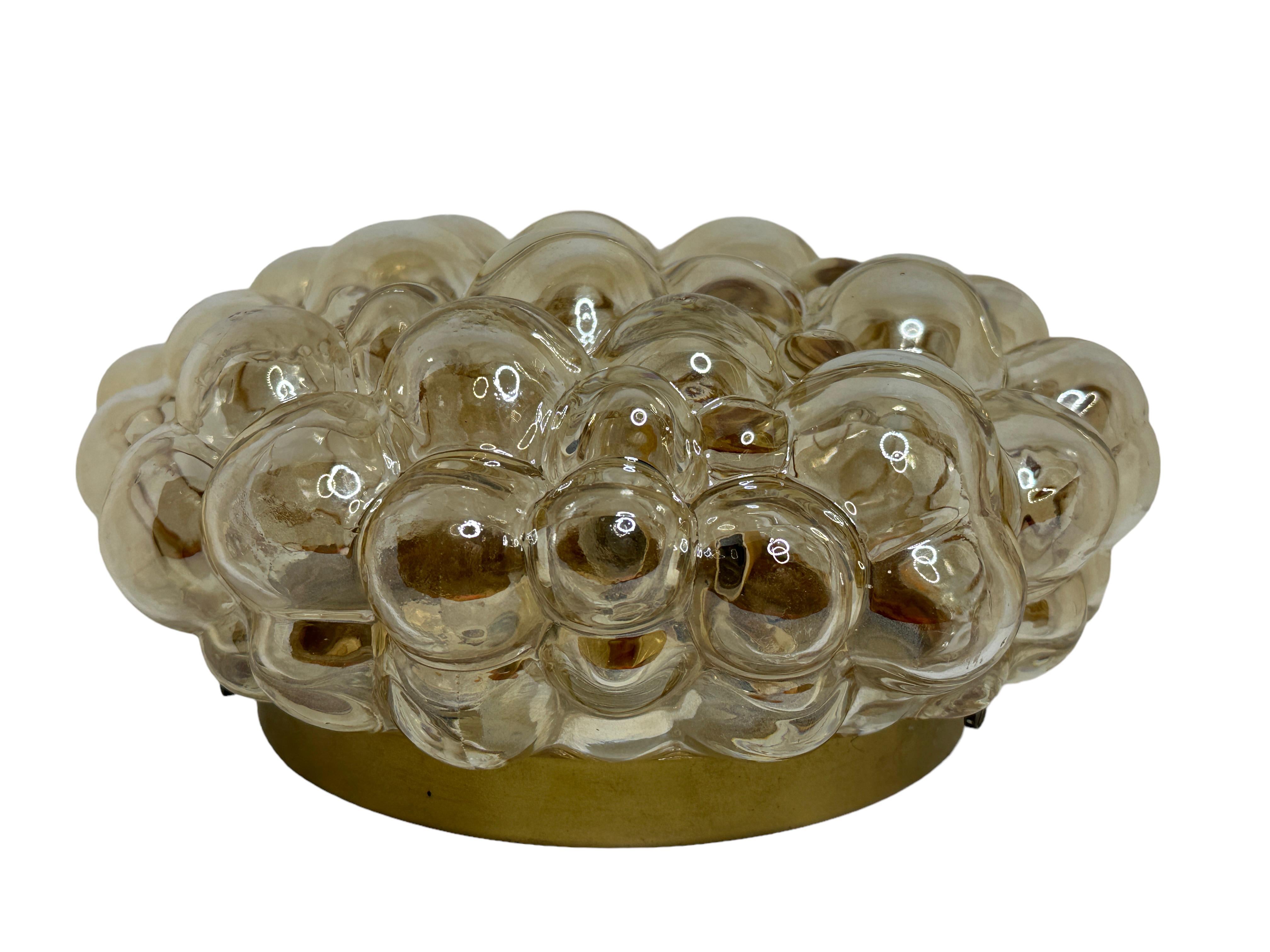 Mid-Century Modern Bubble Glass Flush Mount or Sconce by Helena Tynell for Limburg, Germany, 1960s