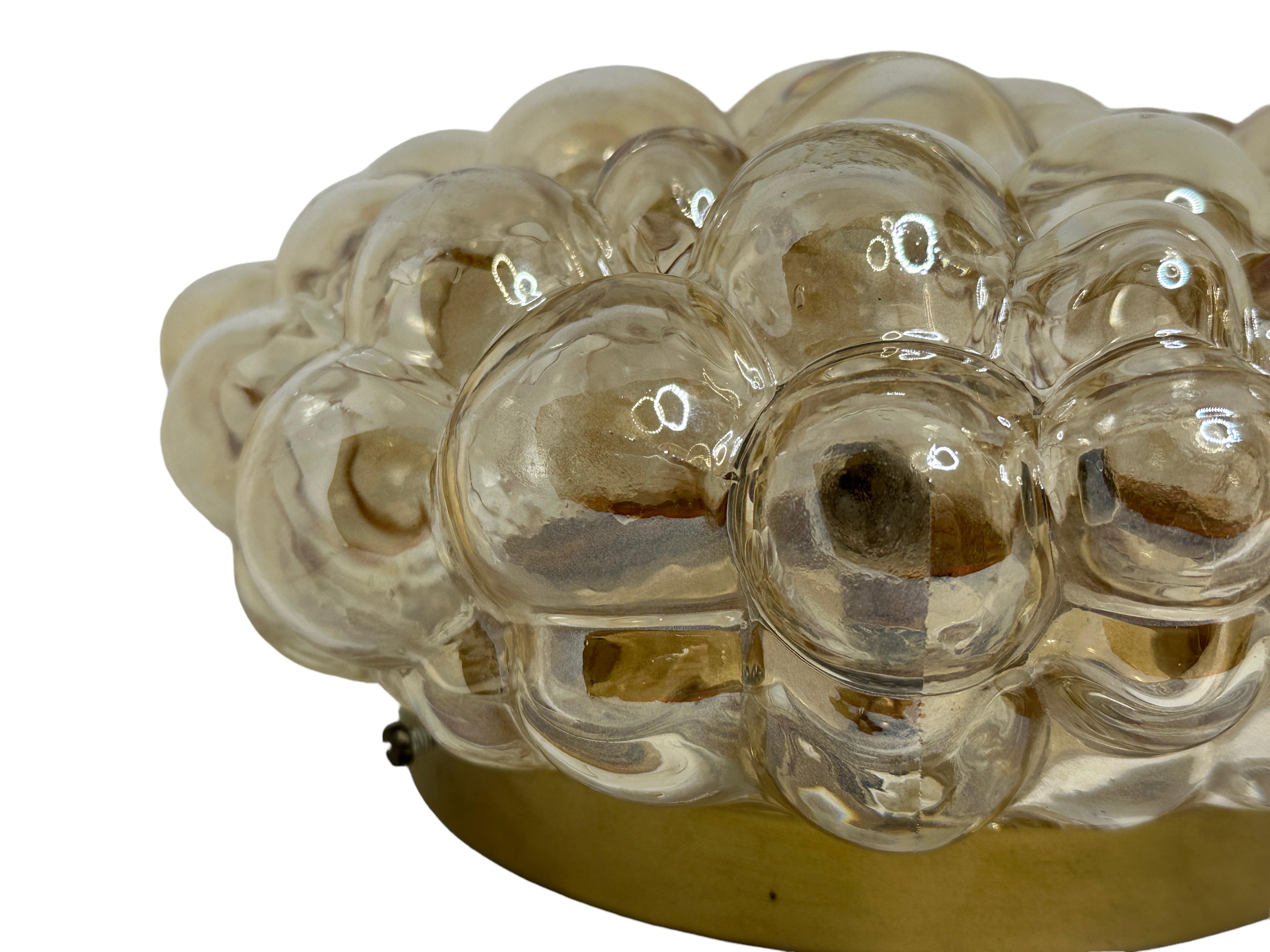 Bubble Glass Flush Mount or Sconce by Helena Tynell for Limburg, Germany, 1960s 1