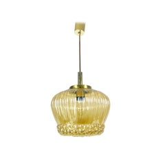 Bubble Glass Hanging Lamp by Graewe, 1970s, Germany