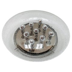 Lampe de plafond champignon en verre bulle