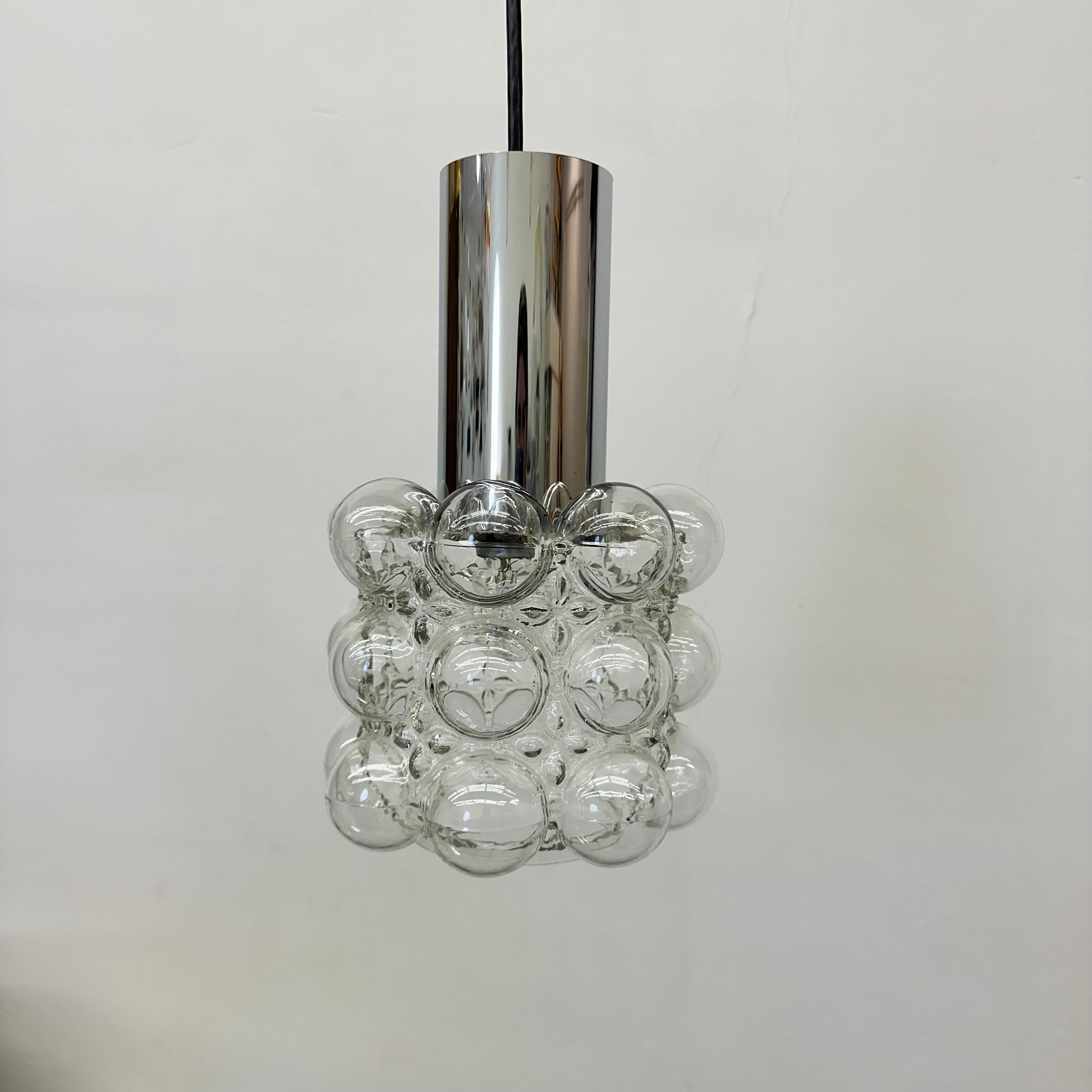 Bubble Glass Pendant by Helena Tynell for Limburg, Germany, 1970s For Sale 7
