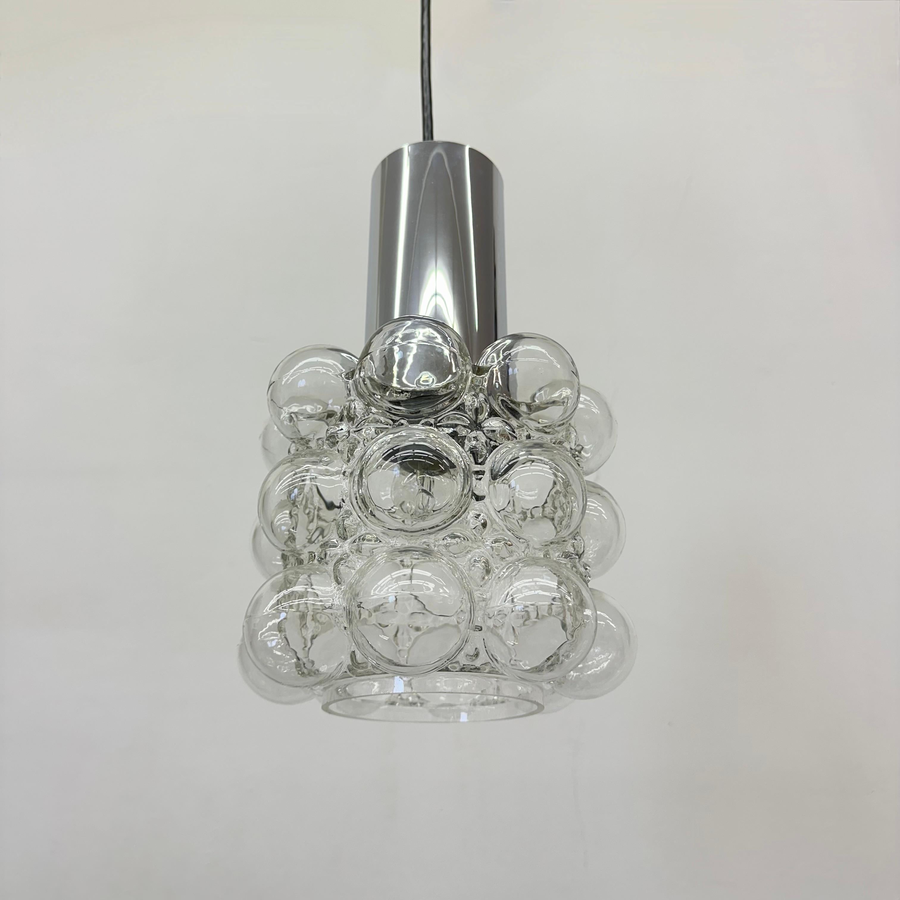 Bubble Glass Pendant by Helena Tynell for Limburg, Germany, 1970s For Sale 9