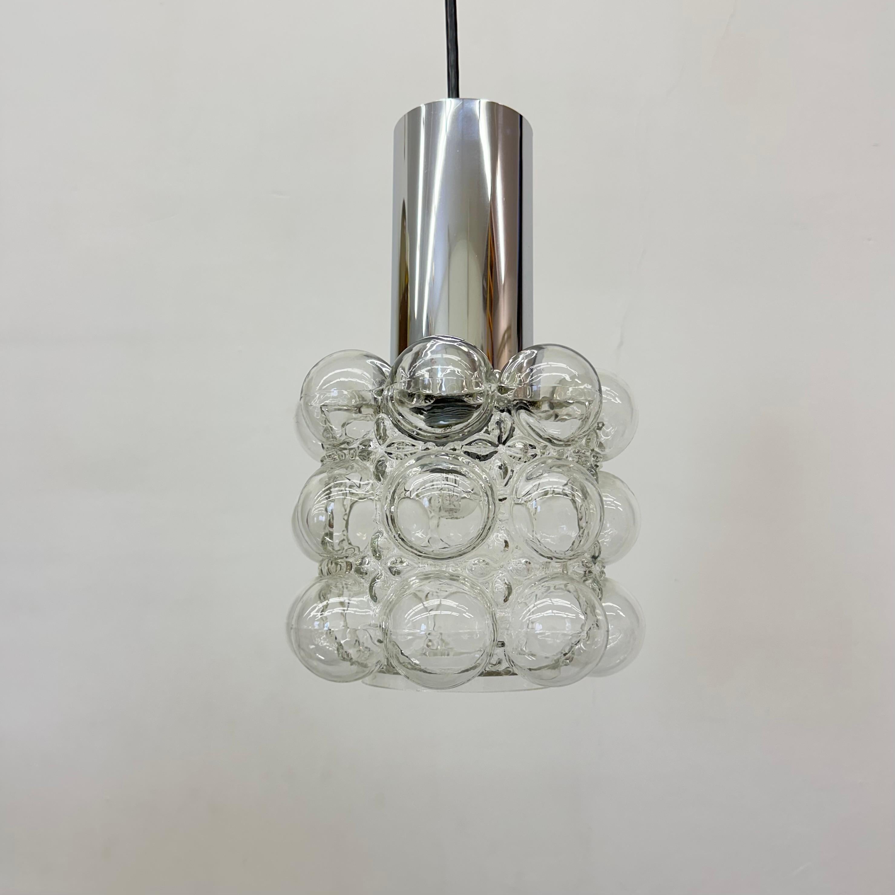 Bubble Glass Pendant by Helena Tynell for Limburg, Germany, 1970s For Sale 11