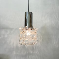 Bubble Glass Pendant by Helena Tynell for Limburg, Germany, 1970s