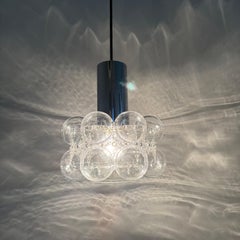 Bubble Glass Pendant by Helena Tynell for Limburg, Germany, 1970s