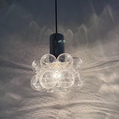 Bubble Glass Pendant by Helena Tynell for Limburg, Germany, 1970s