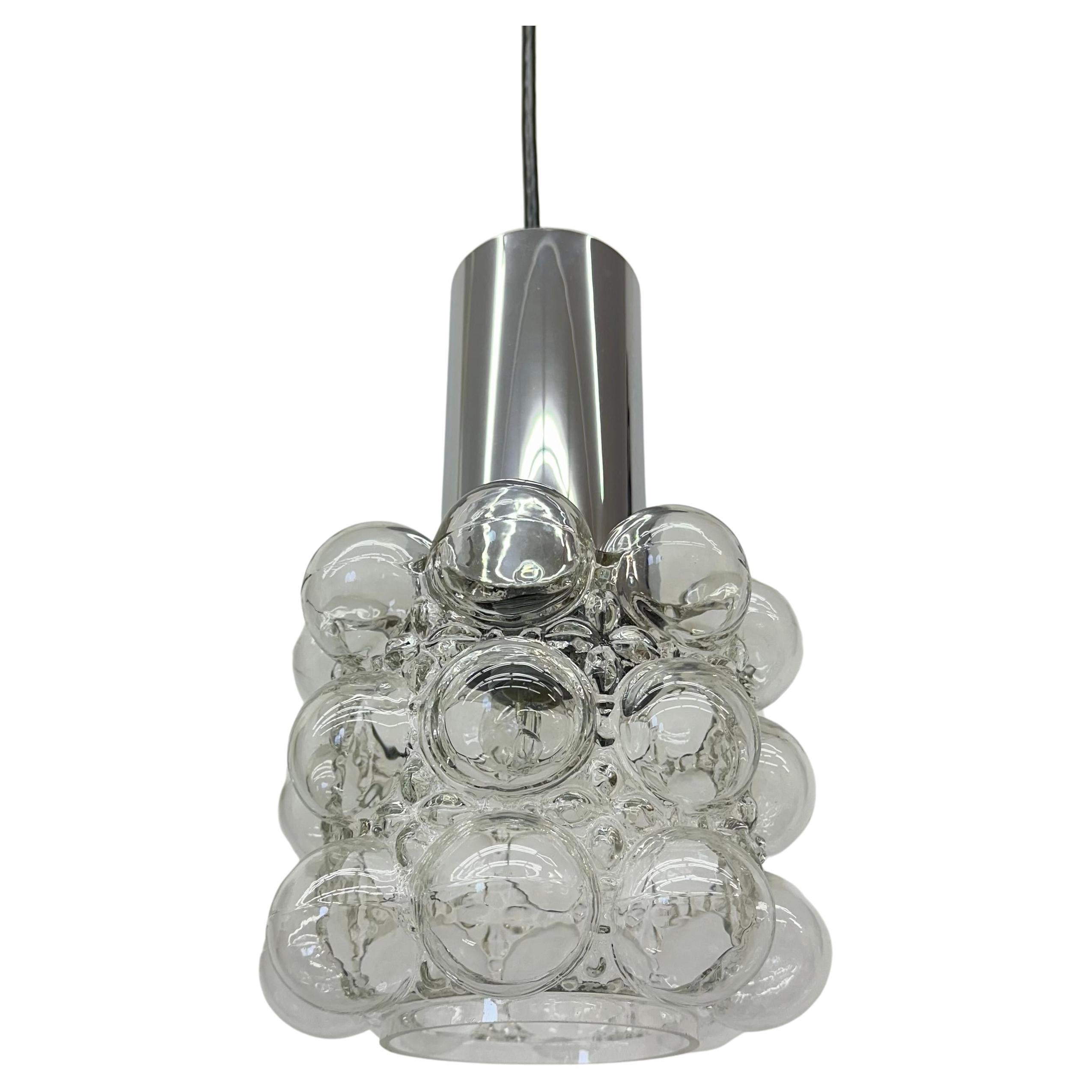 Bubble Glass Pendant by Helena Tynell for Limburg, Germany, 1970s