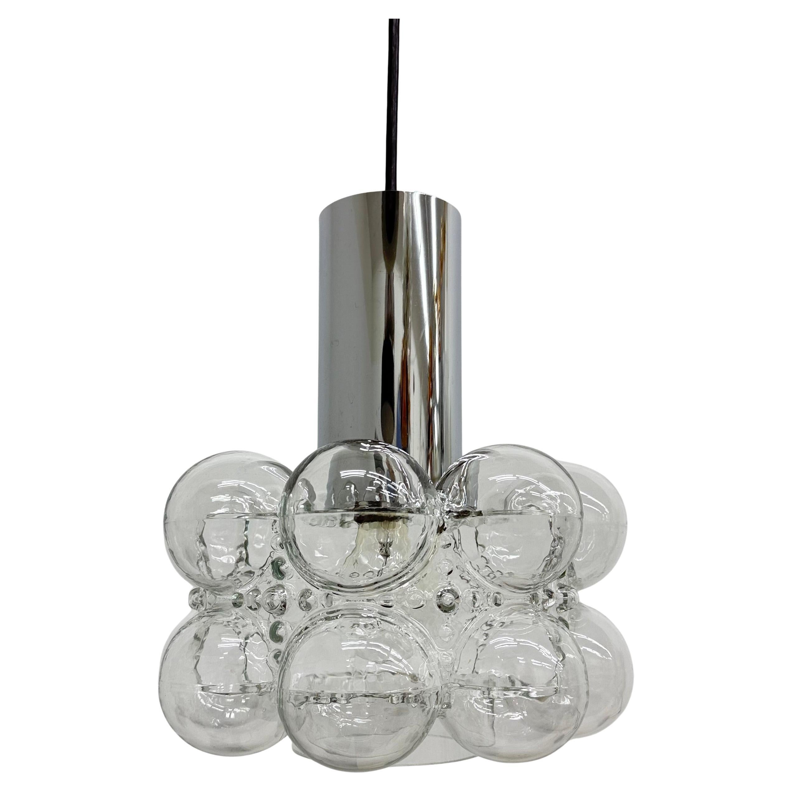 Bubble Glass Pendant by Helena Tynell for Limburg, Germany, 1970s
