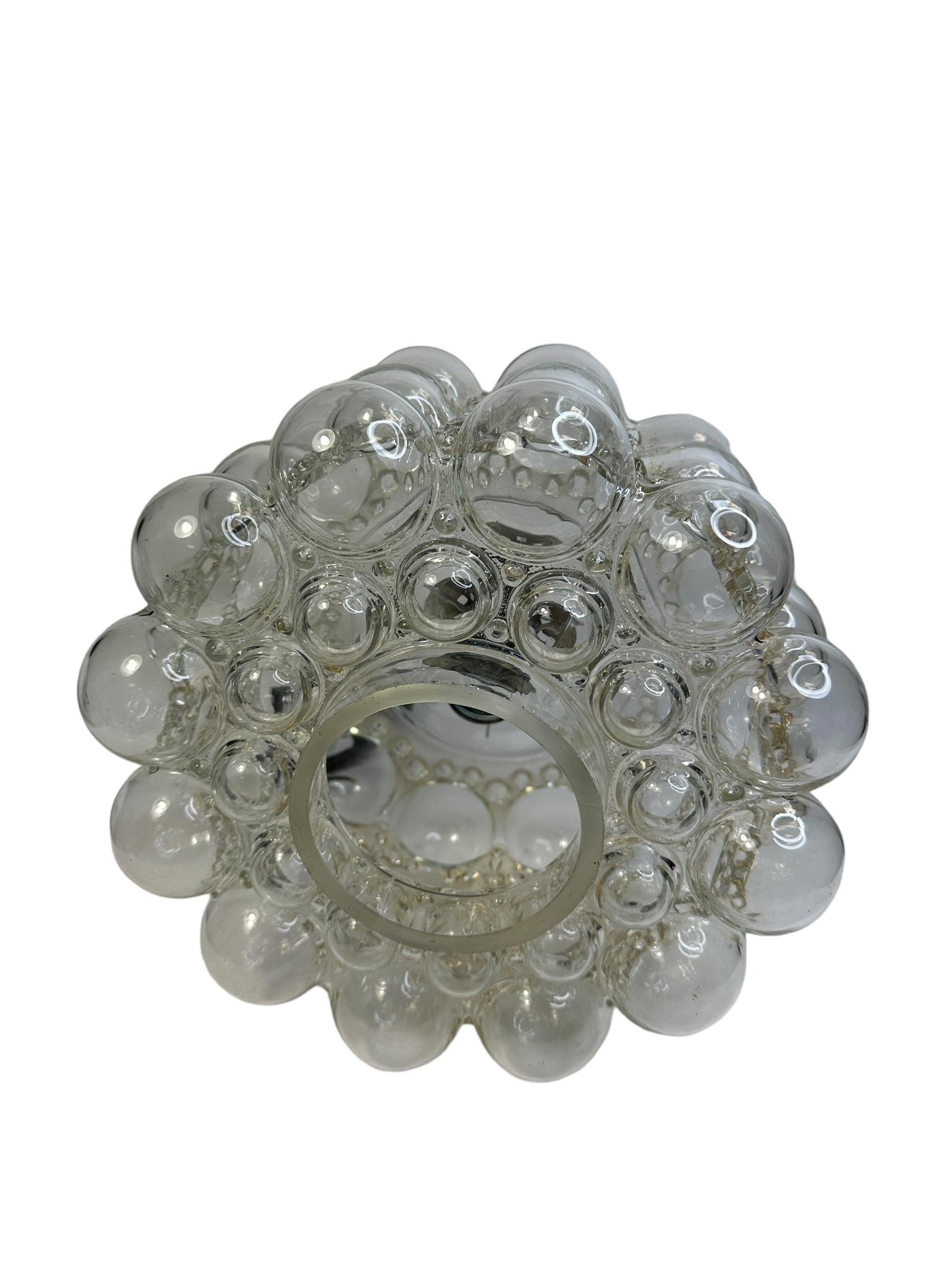 Mid-Century Modern Bubble Glass Pendant by Helena Tynell & Heinrich Gantenbrink, Limburg, Germany For Sale