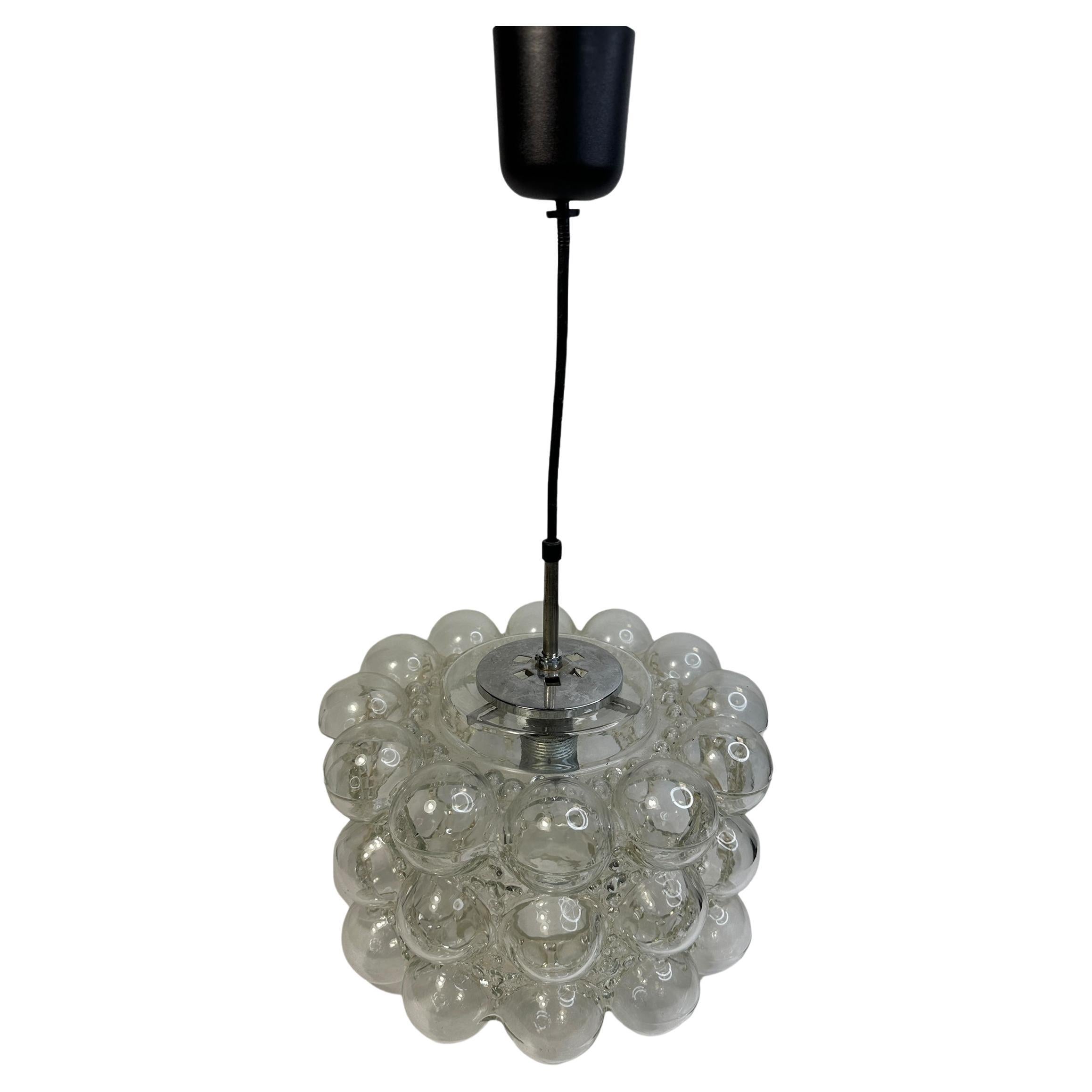 Bubble Glass Pendant by Helena Tynell & Heinrich Gantenbrink, Limburg, Germany For Sale