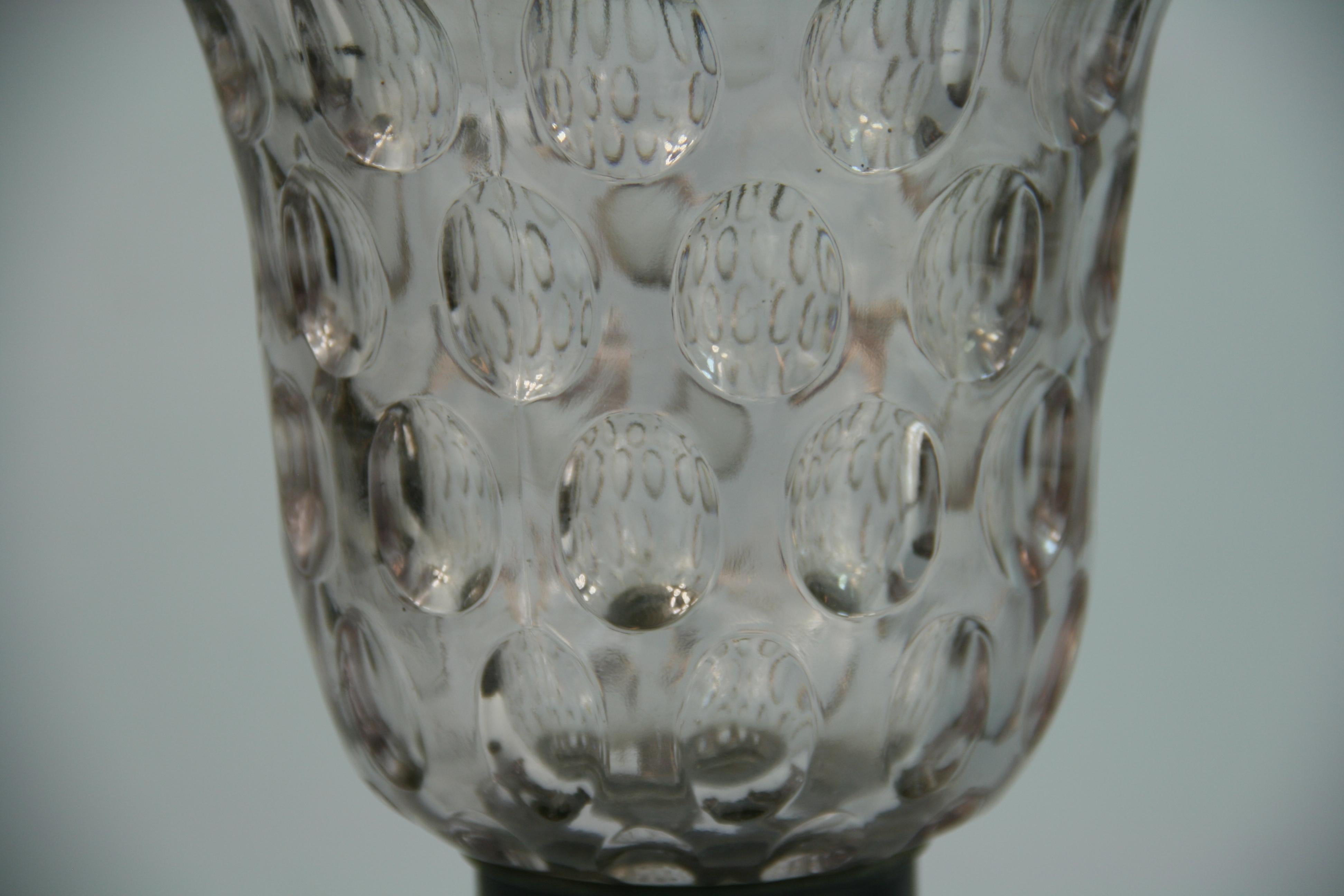 Antique Bubble Glass Crystal Pendant, circa 1920's For Sale 1