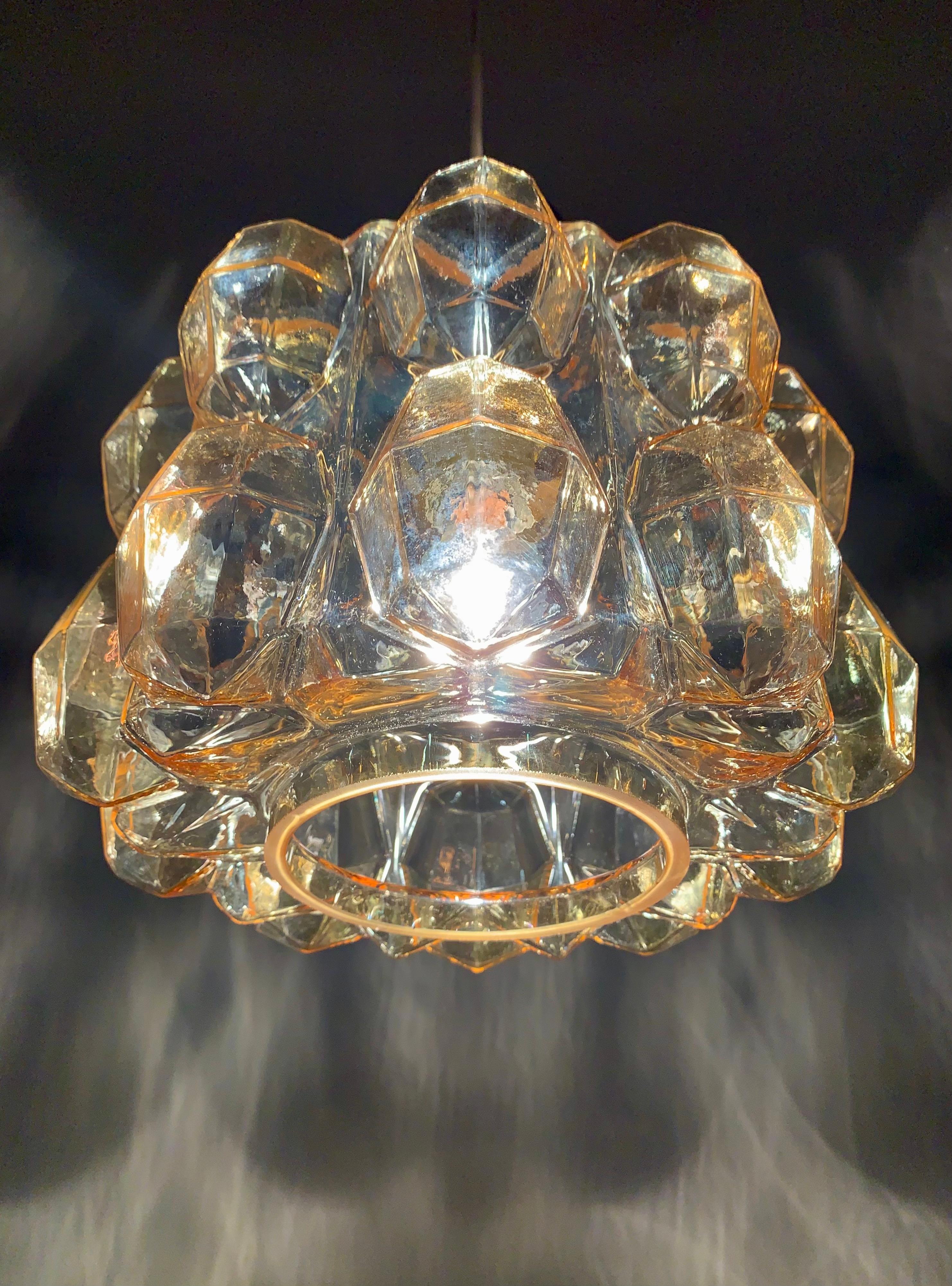 Bubble Glass Pendant Lamp by Helena Tynell for Glashütte Limburg For Sale 4