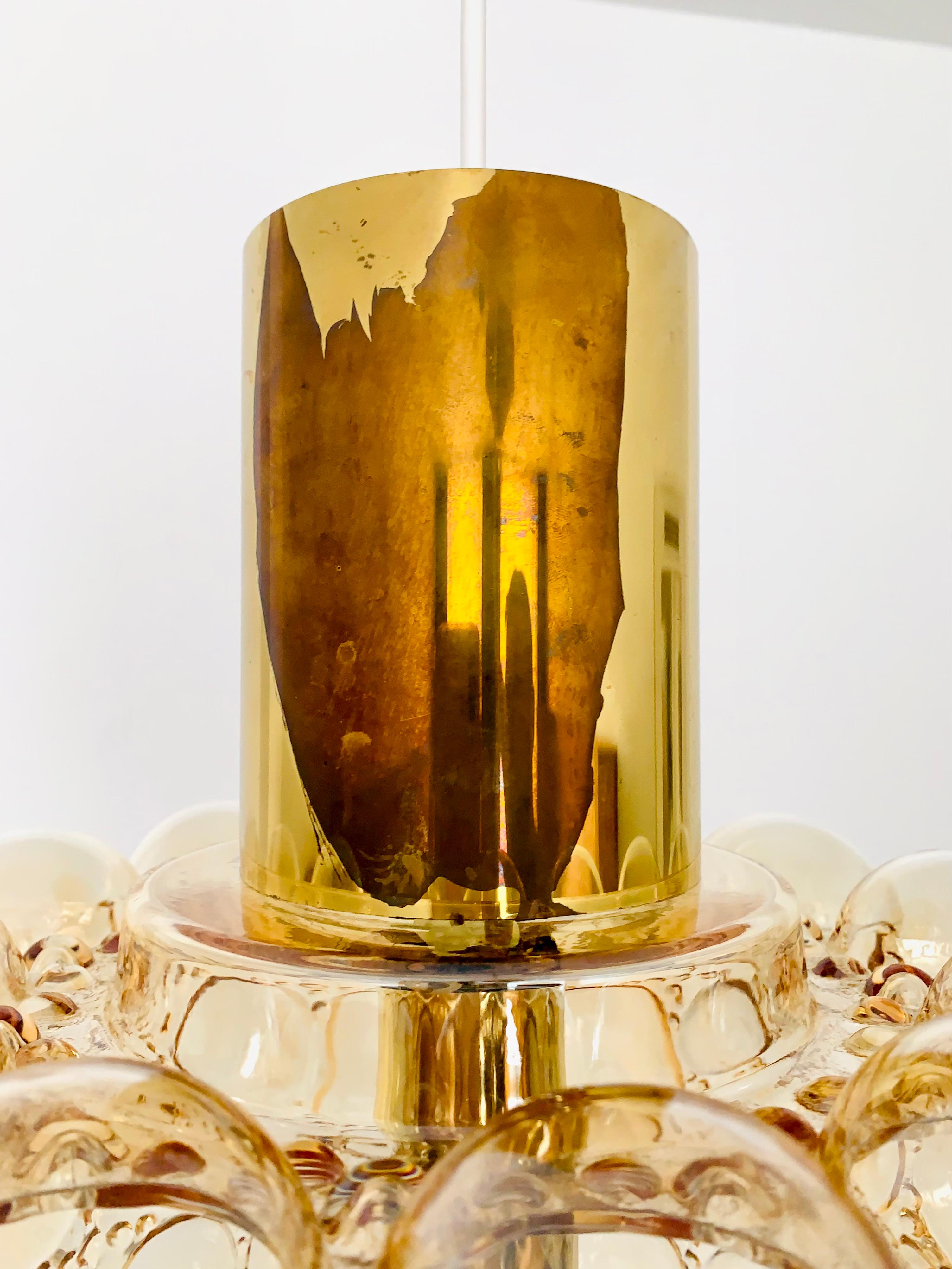 Bubble Glass Pendant Lamp by Helena Tynell for Glashütte Limburg For Sale 6