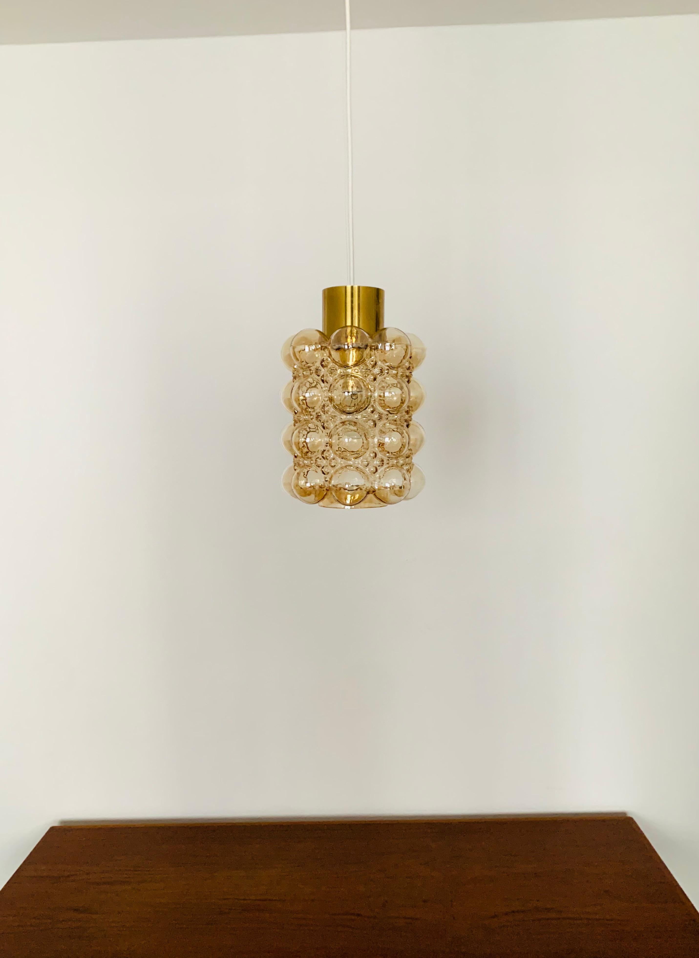 Mid-20th Century Bubble glass pendant lamp by Helena Tynell for Glashütte Limburg For Sale
