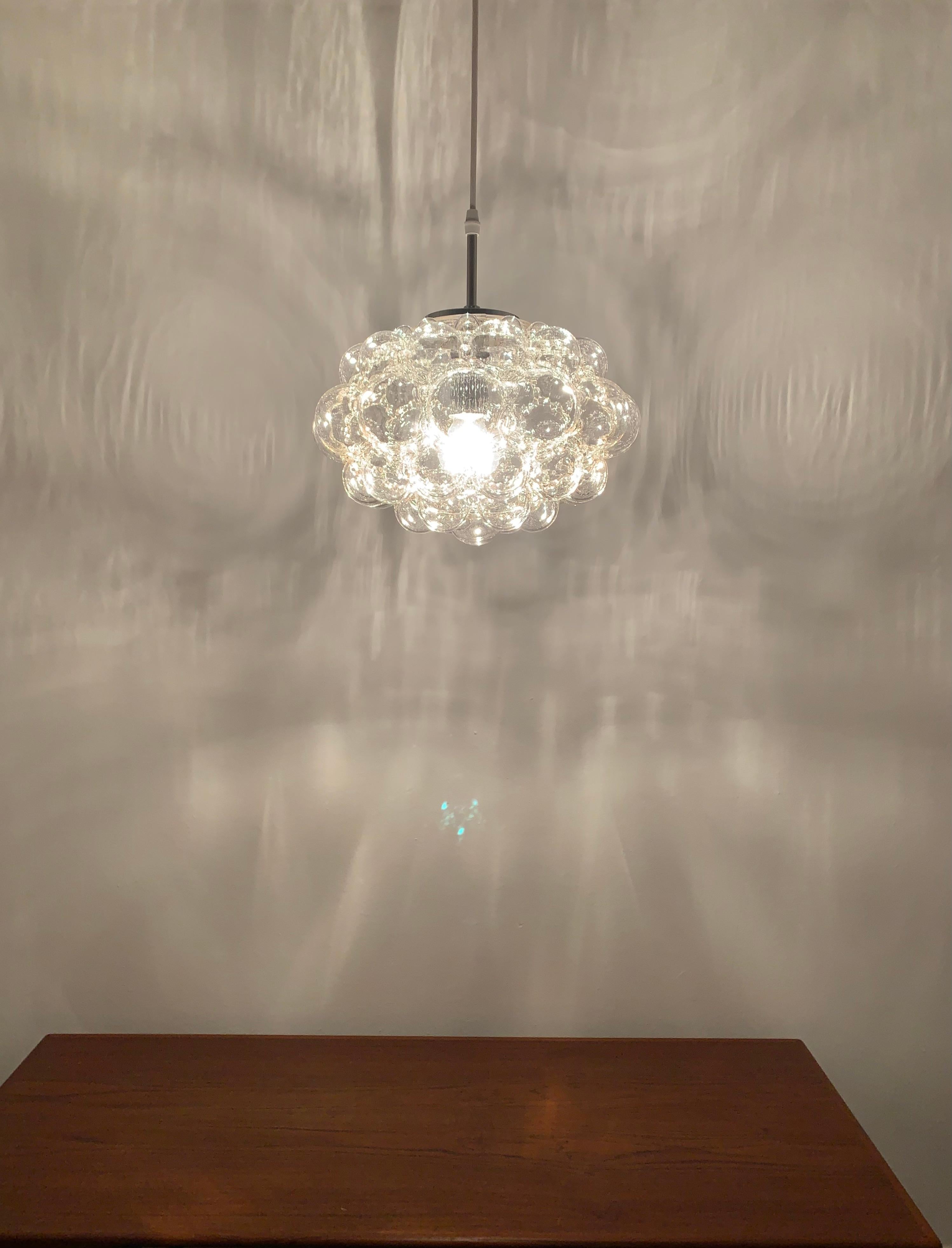 Bubble glass pendant lamp by Helena Tynell for Glashütte Limburg 2
