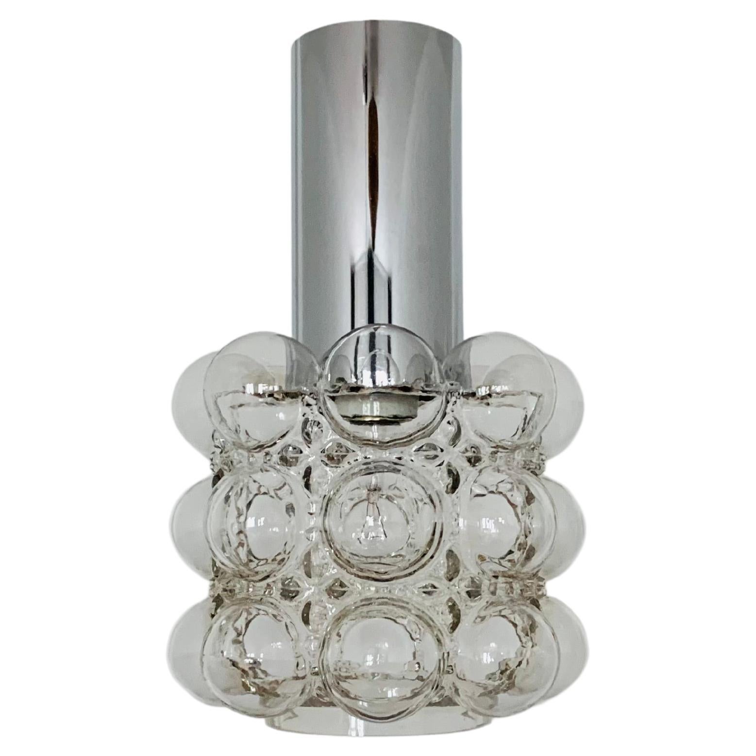Bubble glass pendant lamp by Helena Tynell for Glashütte Limburg