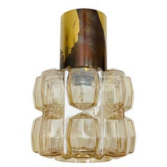 Lampe suspendue en verre Bubble par Helena Tynell pour Glashütte Limburg