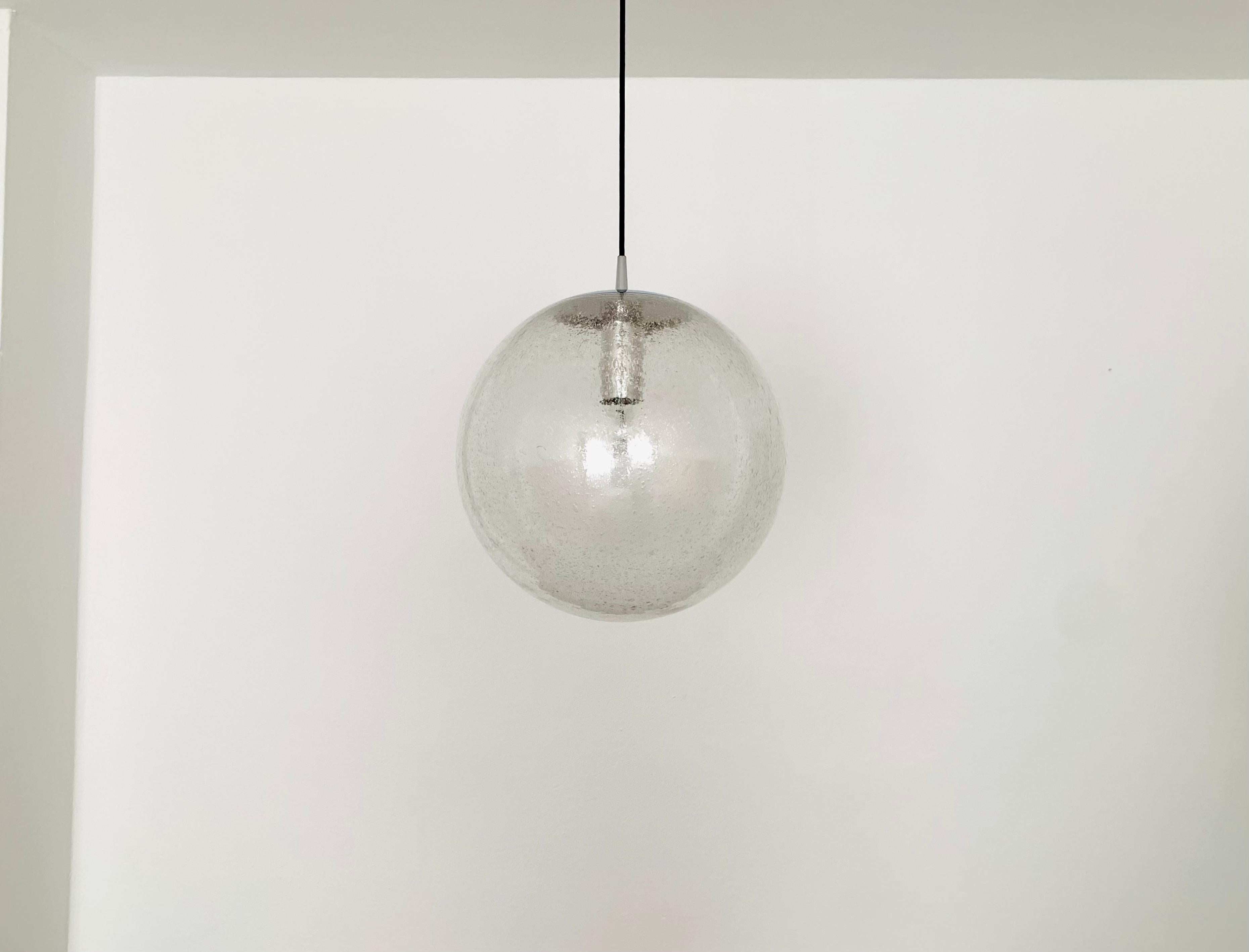 Space Age Bubble Glass Pendant Lamp by Peill and Putzler For Sale