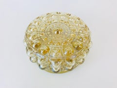 Plafonnier rond en verre bulle:: Philips:: années 1960